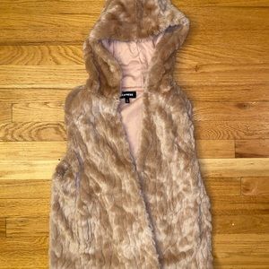 Express Faux Fur vest